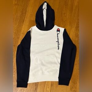 Youth Boys Champion Navy and White Hoodie